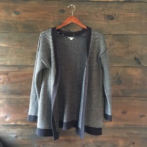 Merona black and white cardigan